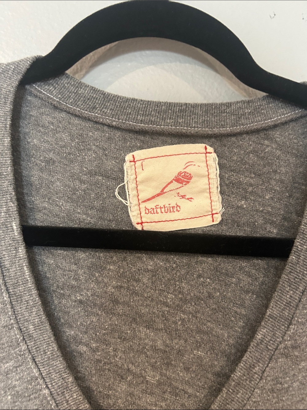 Anthropologie soft Gray V-Neck Women's Top Size L - Picture 4 of 4